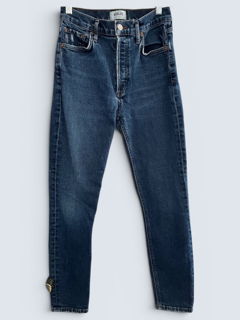 AGOLDE Nico Slim Leg Button Fly Jeans Betray Wash Size 25 Style A0838-1256